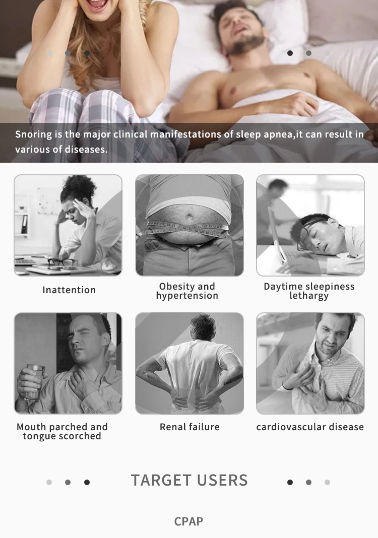 Therapy Device Bipap Epap Device with St Apcv Mode for Sleep Apnea Therapy