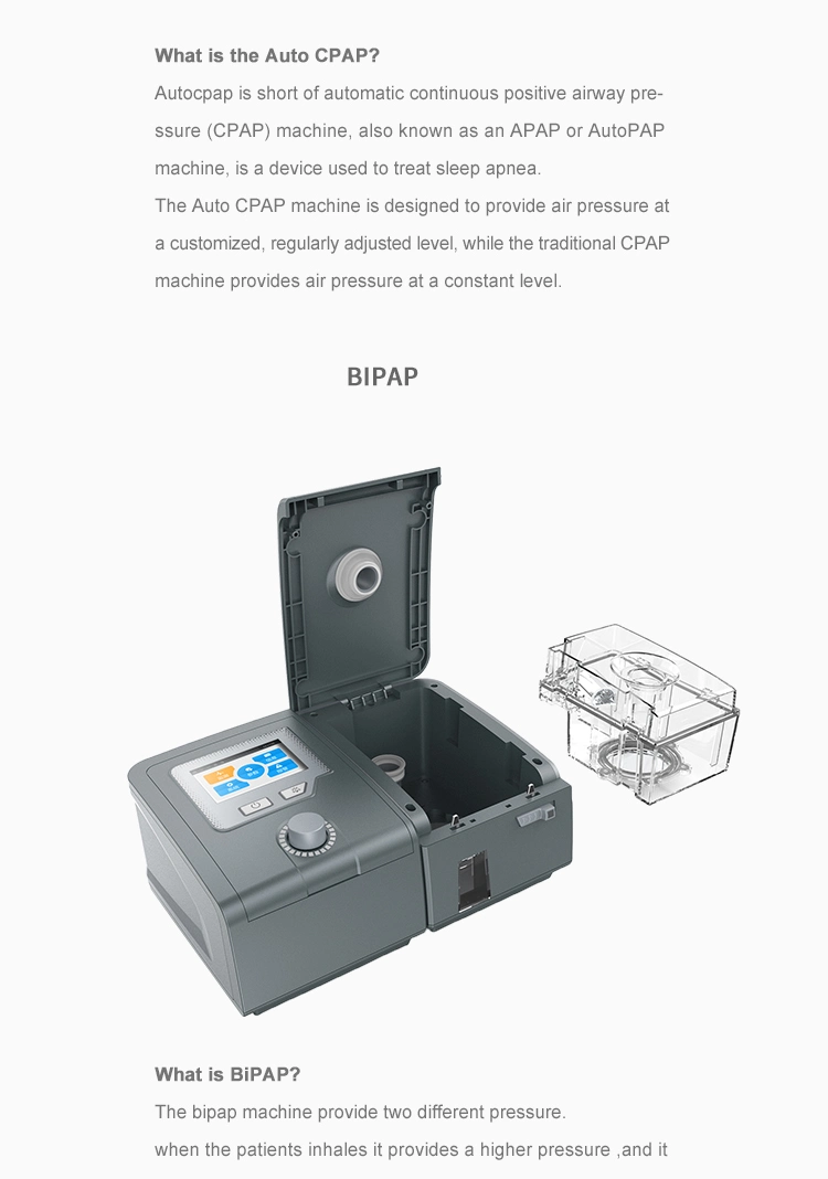 Therapy Device Bipap Epap Device with St Apcv Mode for Sleep Apnea Therapy